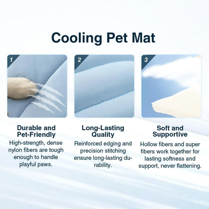 Vagascape Outdoor fun Cooling Pet Mat, Eco-Friendly Gel-Free Cooling Pad for Large Dogs, Viral Must-Have Summer Dog Essentials, Portable & Machine Washable Durable Mat for Crate Trunk Camping Travel