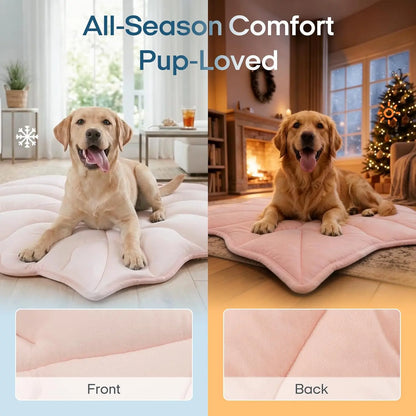 Vagascape Outdoor fun Cooling Pet Mat, Eco-Friendly Gel-Free Cooling Pad for Large Dogs, Viral Must-Have Summer Dog Essentials, Portable & Machine Washable Durable Mat for Crate Trunk Camping Travel