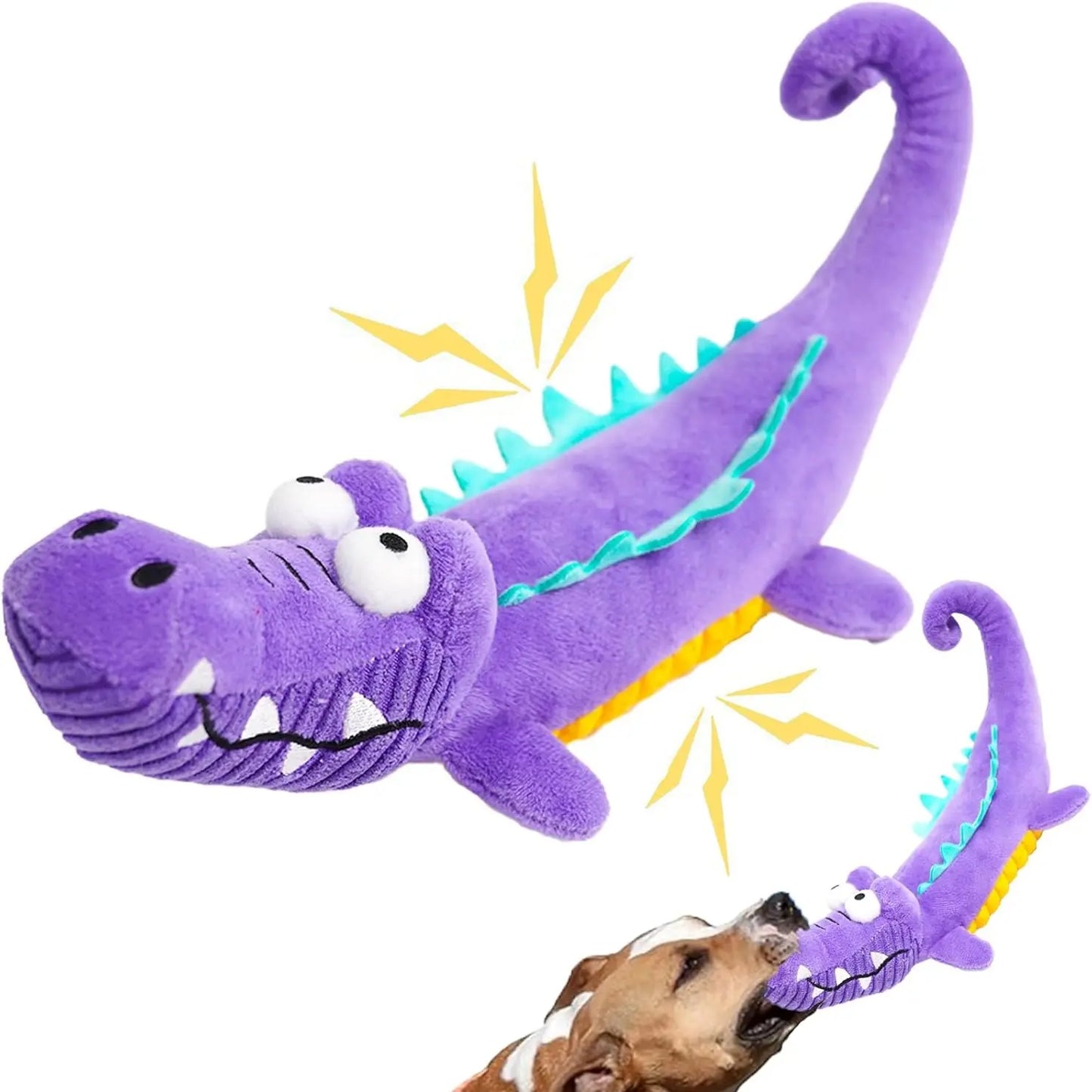 Squeaky Dog Toys for Large Dogs: Plush Dog Toys with Soft Fabric - Pet Toys for Small, Medium, and Large Dogs - Puppy Toys to Keep Them Busy Squeaky Dog Toys Interactive Dog Toys Toys for Dogs-Mrwj