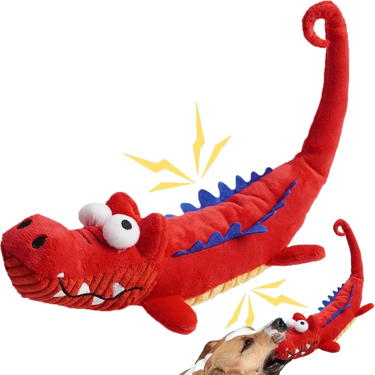 Squeaky Dog Toys for Large Dogs: Plush Dog Toys with Soft Fabric - Pet Toys for Small, Medium, and Large Dogs - Puppy Toys to Keep Them Busy Squeaky Dog Toys Interactive Dog Toys Toys for Dogs-Mrwj